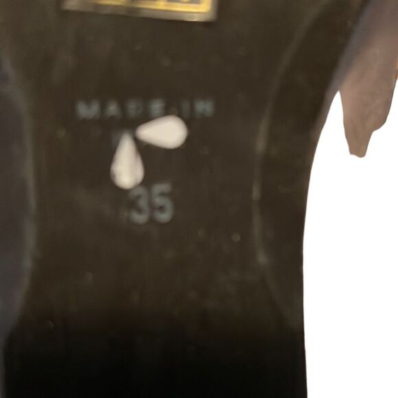 Marina Rinaldi Taupe Leather Boot Size 5 - Picture 7 of 7